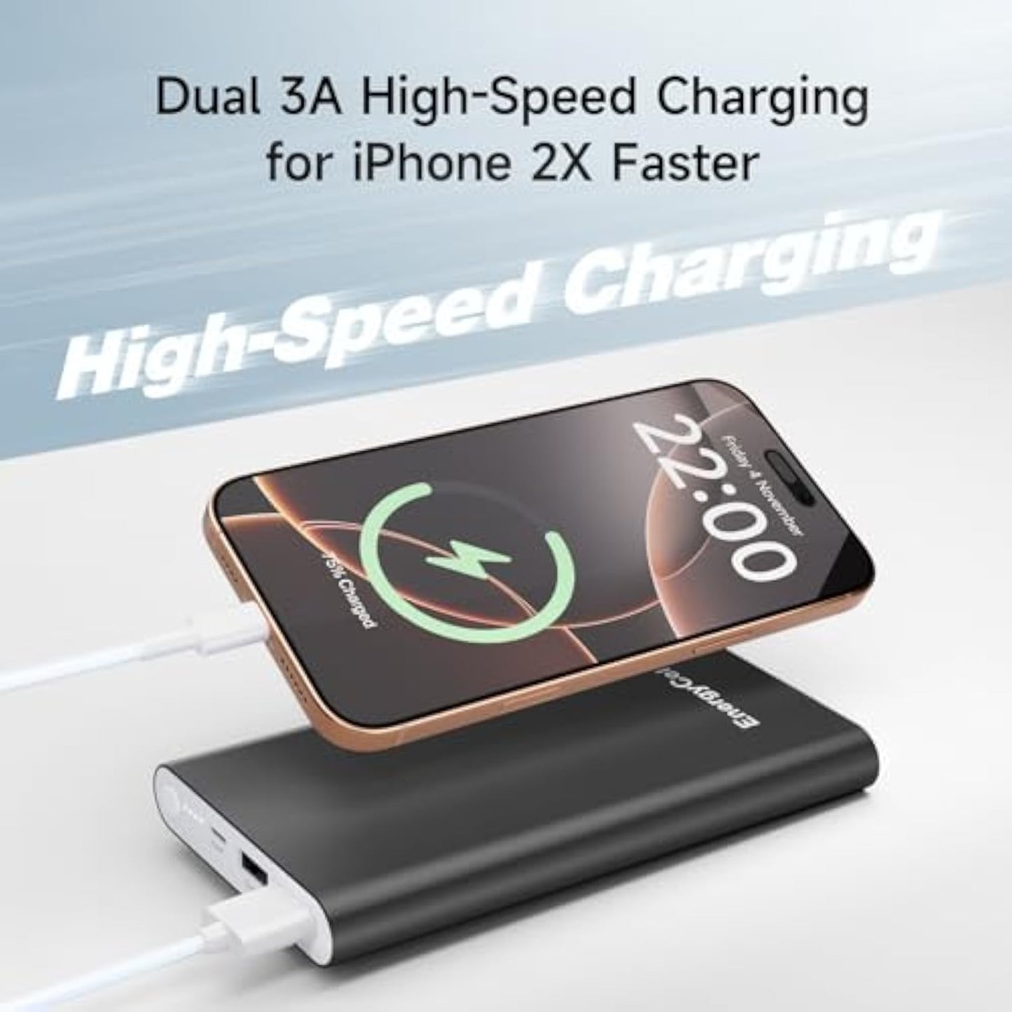 EnergyCell Portable 12000mAh Fast Charging Power Bank