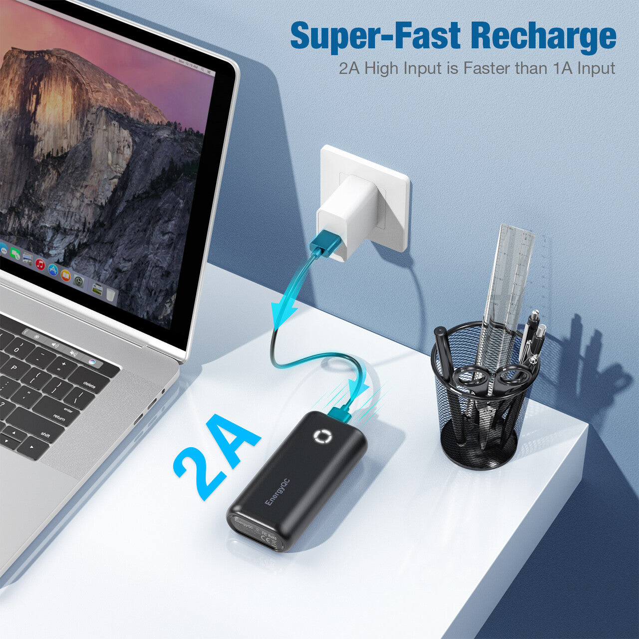 Smallest and Lightest 10000mAh External Battery, compatible for iPhone 12 XS X Samsung S10 Google LG iPad and More