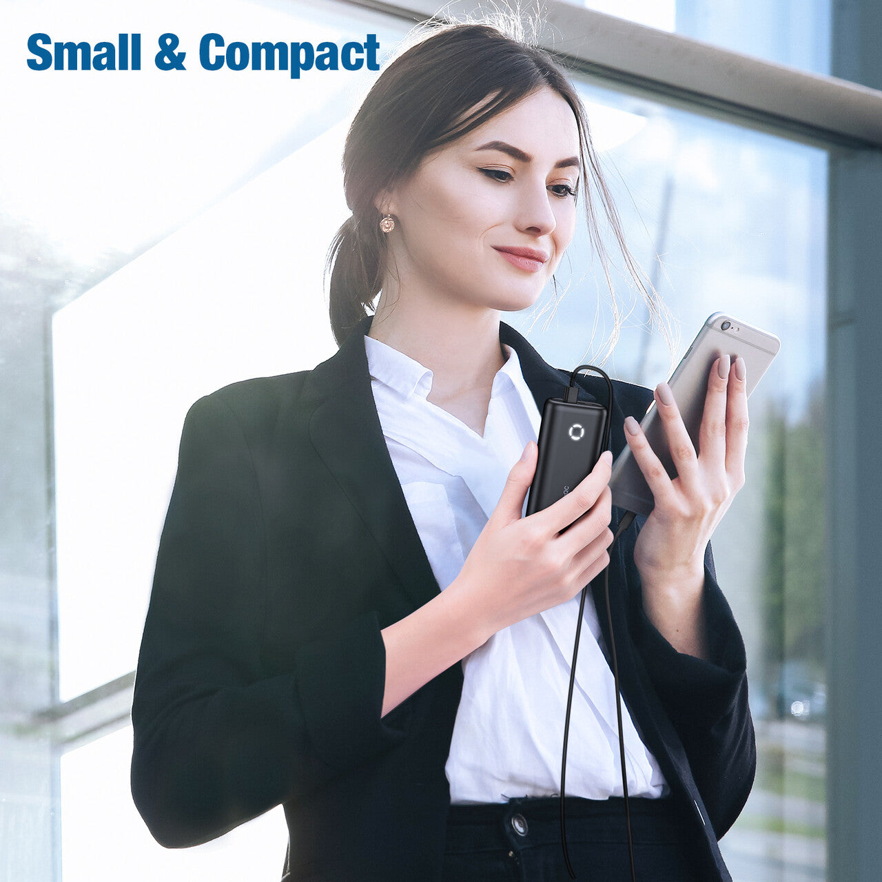 Smallest and Lightest 10000mAh External Battery, compatible for iPhone 12 XS X Samsung S10 Google LG iPad and More