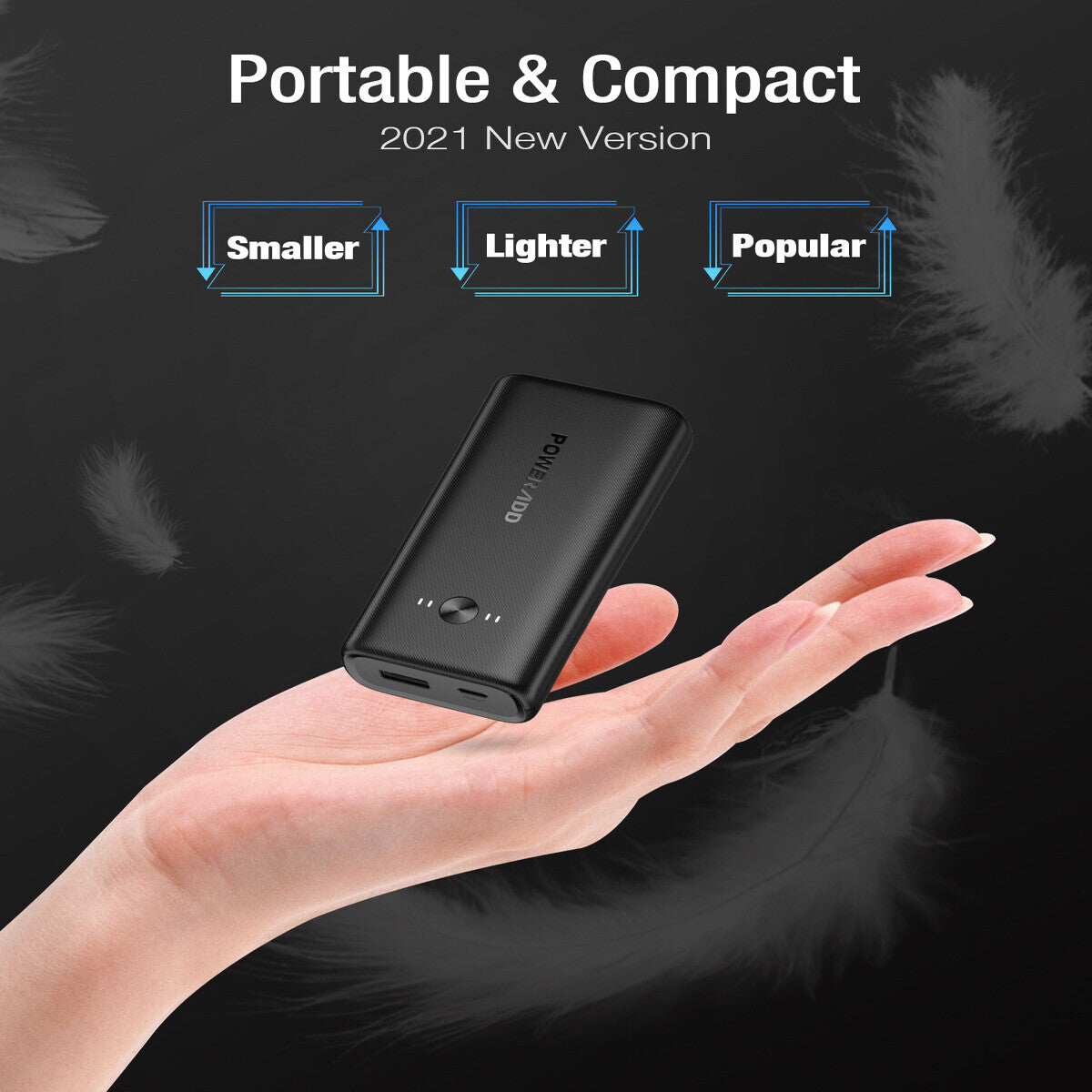Poweradd 10000mAh Mini Portable External Power Bank