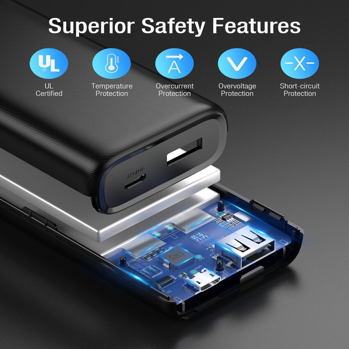 Poweradd 10000mAh Mini Portable External Power Bank