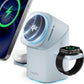 EnergyCell Qi2 Certified Rotating 3-in-1 Wireless Charger