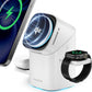 EnergyCell Qi2 Certified Rotating 3-in-1 Wireless Charger