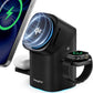 EnergyCell Qi2 Certified Rotating 3-in-1 Wireless Charger