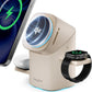 EnergyCell Qi2 Certified Rotating 3-in-1 Wireless Charger