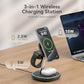EnergyCell 15W Fast Qi2 Charger: 3-in-1 Magnetic Station for Apple Devices