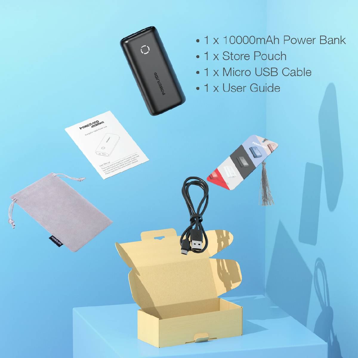  EnergyCell Power Bank 10000mAh, cargador portátil de carga  ultracompacto de alta velocidad, batería externa más pequeña y ligera,  compatible con iPhone 12 11 X Samsung S10, Google, LG, iPad y más