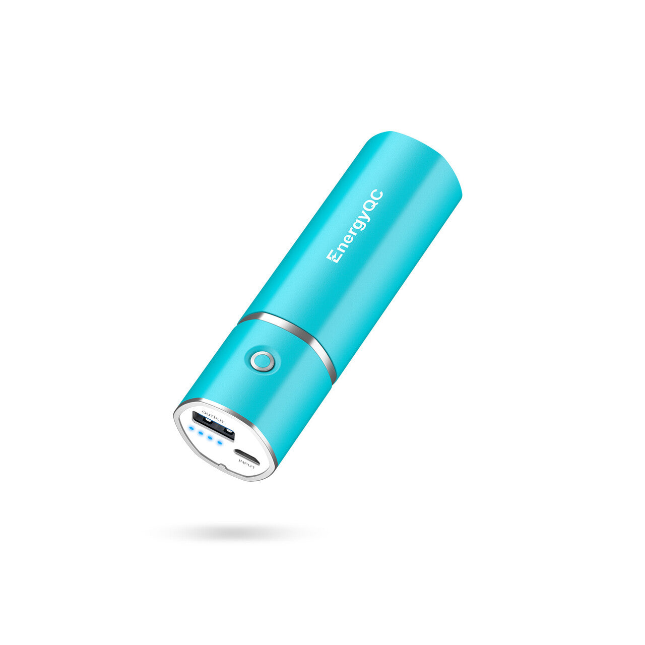 EnergyQC Slim 2 Portable Charger,Ultra-Compact 5000mAh Power Bank External Battery Compatible with iPhone,Samsung Galaxy,Airpods and More-Blue