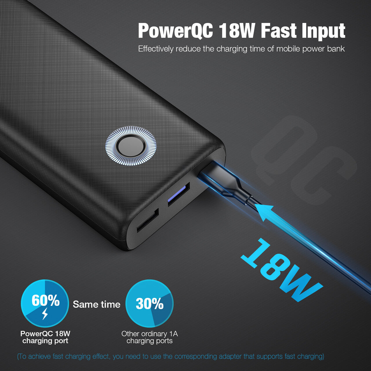 Poweradd Dual-Energy Cell 20000mAh Mobile Power