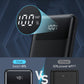 POWERADD PRO Portable Charger, USB C 10000mAh Power Bank LED Display PD 20W Fast Charging External Battery Pack Compatible with iPhone 14 13 12 11 Samsung S21 S20 Google LG iPad